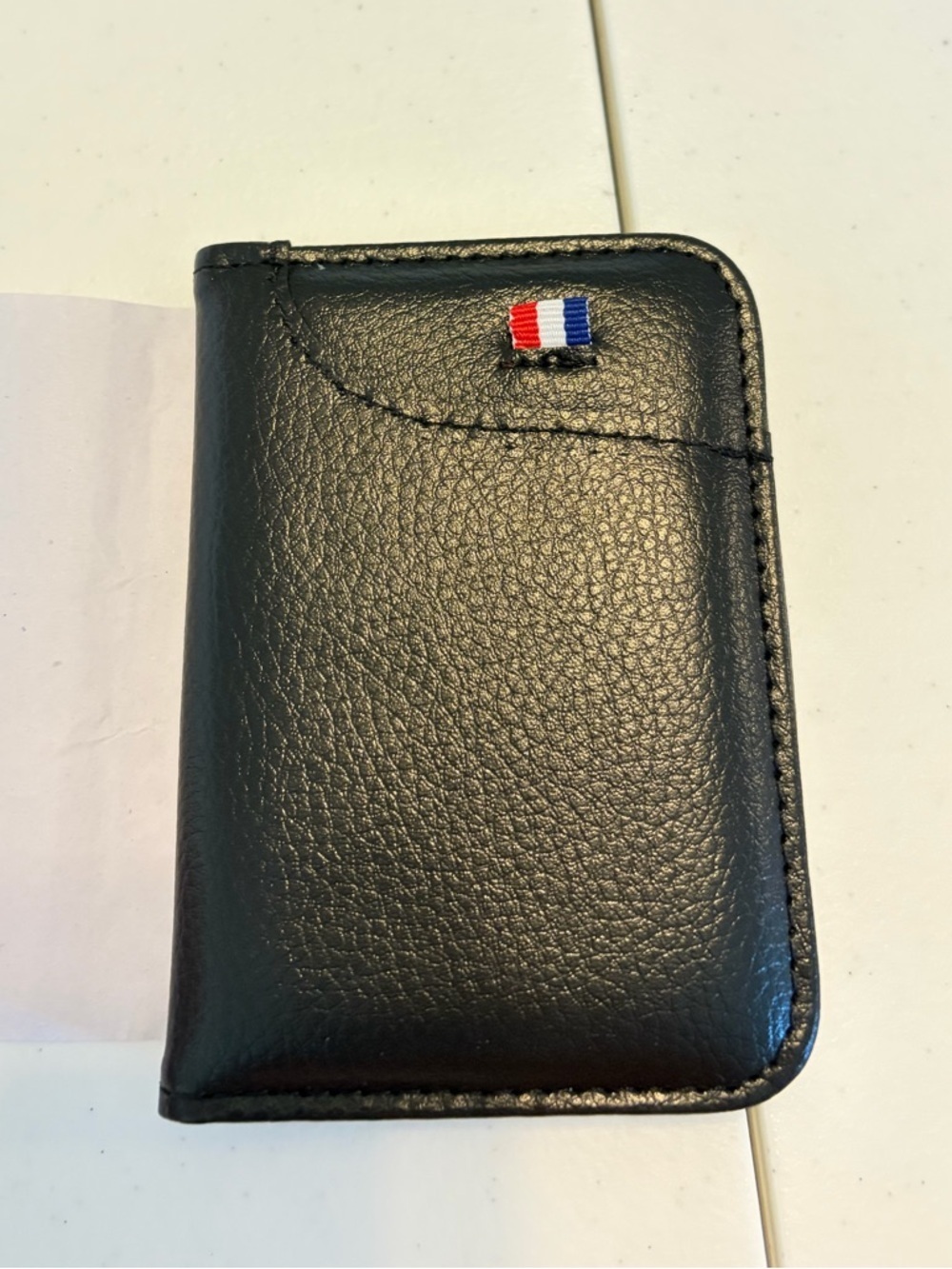 Black Leather Men's Wallet.